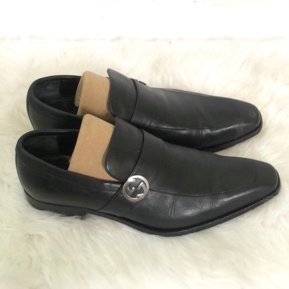 Gucci Loafers Black Solid Loafer Size 8 - Picture 4 of 8
